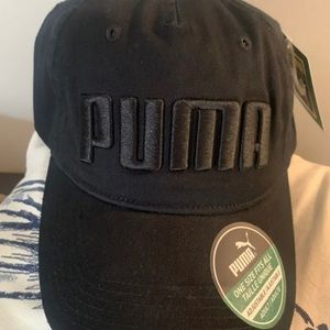 All black puma hat
